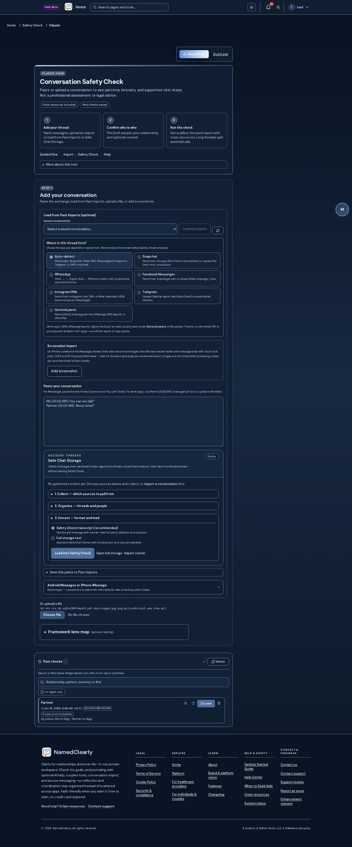 Screenshot: Communications Wizard, Safety Check, Bible Evaluation, Pastor’s Lens, and Longitudinal Evaluation