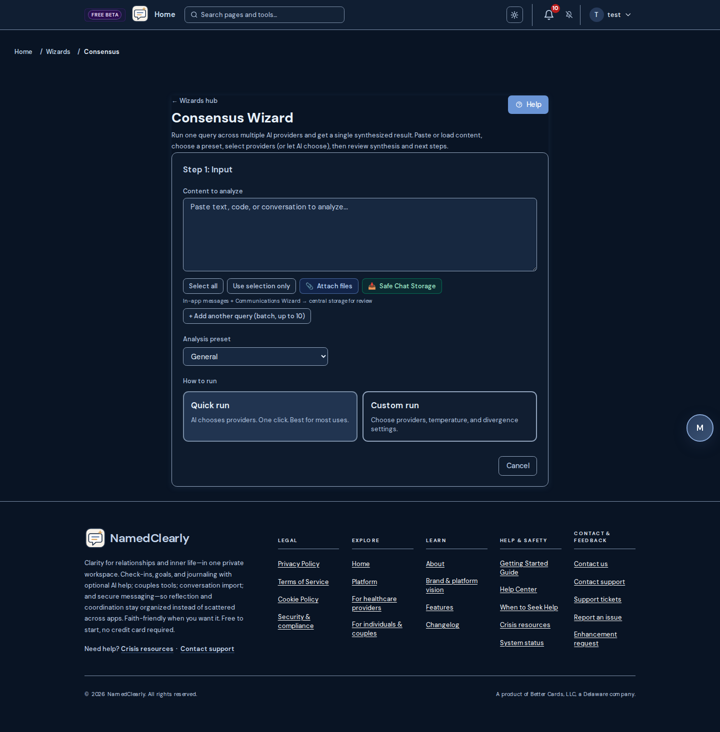 Screenshot: Wizards and Frankenstein / multi-model consensus flows