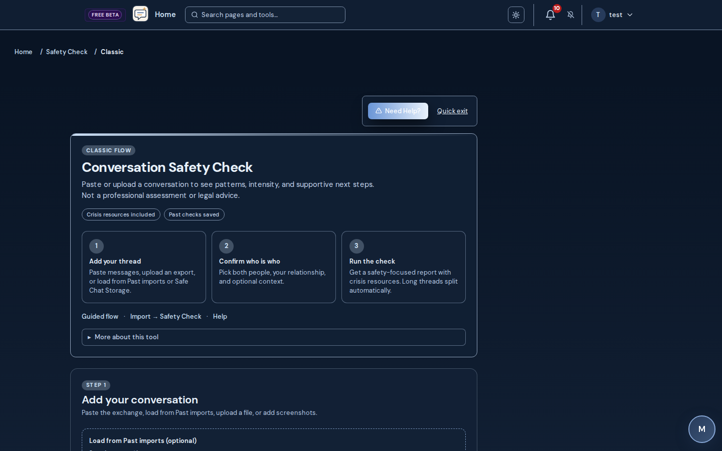 Safety Check